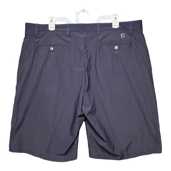 FOOTJOY Golf Shorts Mens Flat Front Navy Blue Size W 40 - Picture 5 of 9